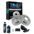 thumbnail image 1 of TRQ Ceramic Brake Pad & Rotor Kit Rear LR RR w/Chemicals BKA15555 Fits select: 2001-2003 CHRYSLER INTREPID, 1999-2004 CHRYSLER 300M, 1 of 6