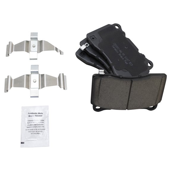 TRQ Ceramic Brake Pad Set Kit for EVO WRX STI S60 V70 CTS-V STS-V G8 BFA73189 Fits select: 2013-2018 CADILLAC XTS, 2013-2017 CADILLAC ATS