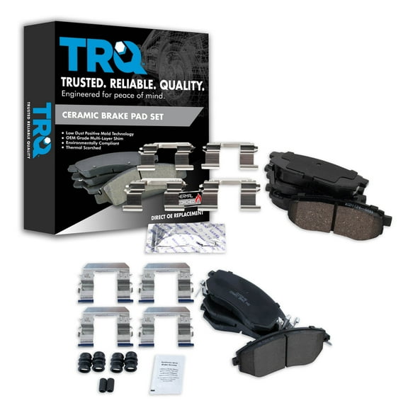 TRQ Ceramic Brake Pads Fits 13-16 Scion FR-S 13-19 Subaru BRZ 17-19 Toyota 86 BFA20233