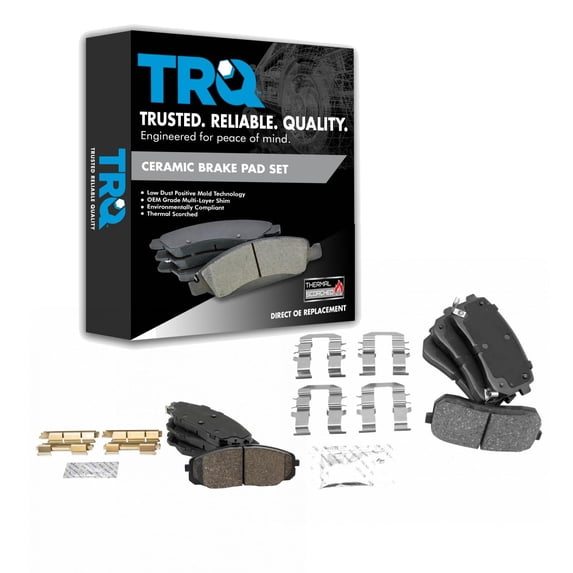TRQ Ceramic Brake Pads Fits 2015-2018 Kia Sedona BFA20323