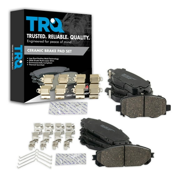 TRQ Ceramic Brake Pads Fits 2016-2020 Jeep Cherokee BFA20211
