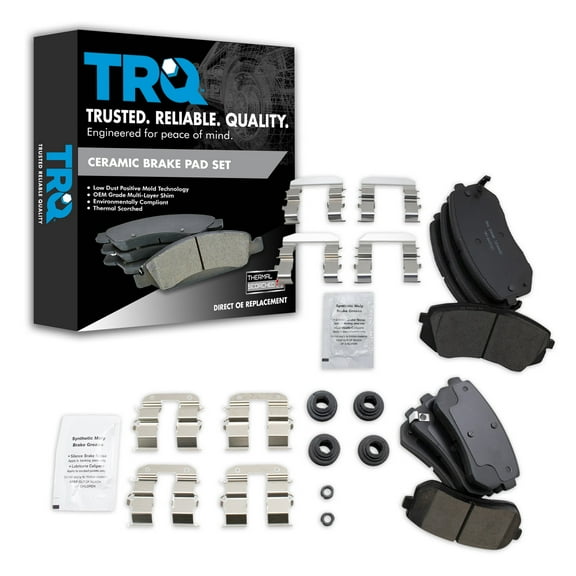 TRQ Ceramic Brake Pads Fits Hyundai Sonata Tucson Kia Cadenza Soul EV Sportage BFA20178