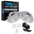thumbnail image 1 of TRQ Ceramic Rear Brake Pad & Coated Rotor Kit for Jeep Liberty Wrangler BKA23943 Fits select: 2003-2006 JEEP WRANGLER / TJ, 1 of 6