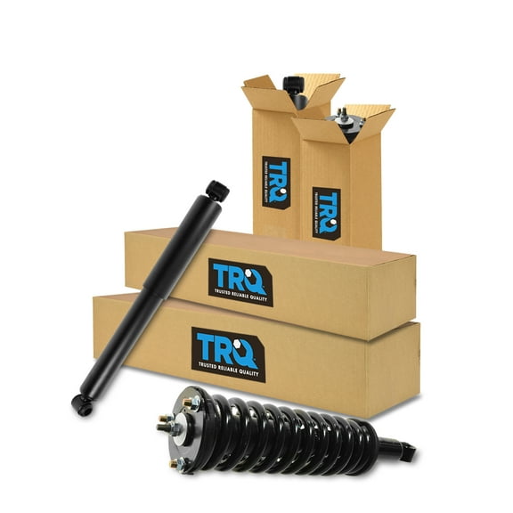 TRQ Complete Loaded Shock Strut Front Rear Kit Set of 4 for Tacoma PreRunner 4WD SKA60957 Fits select: 1995-2004 TOYOTA TACOMA