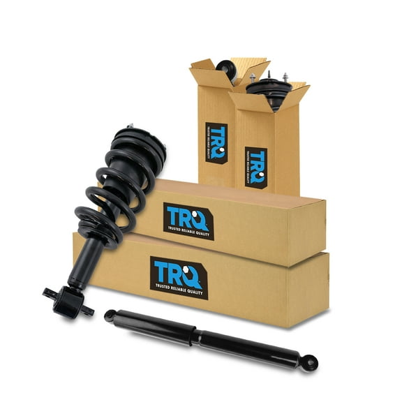 TRQ Complete Strut Assembly & Shock Absorber Kit Shock & Spring Strut Assembly Fits Select 2014-2018 Chevrolet Silverado 1500 2019 Silverado 1500 LD GMC Sierra 1500 Sierra 1500 Limited