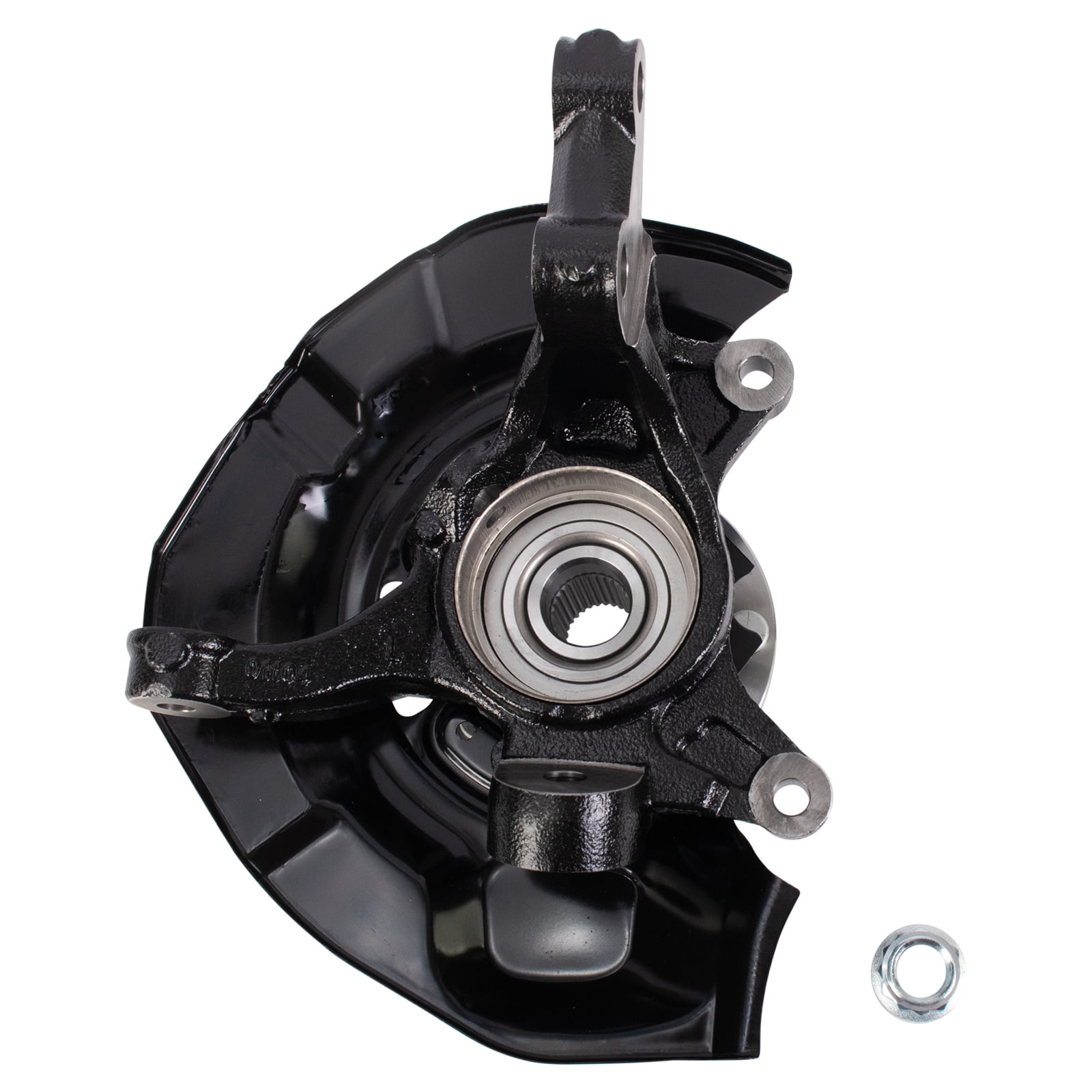TRQ Complete Wheel Hub Bearing & Steering Knuckle Assembly LH For - View #9