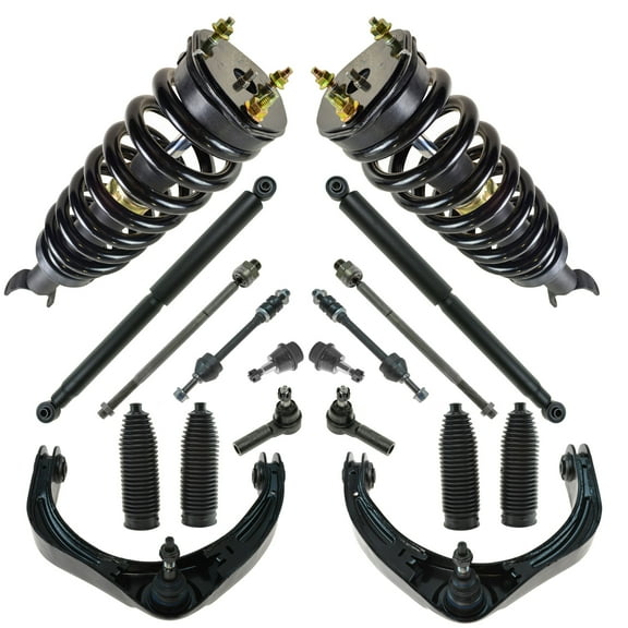 TRQ Control Arm Ball Joint Sway Link Tie Rod Strut Shock Suspension Kit 16pc PSA32042