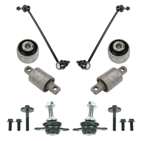 TRQ Control Arm Bushing Ball Joint Sway Bar Kit for 8pc Set for Volvo V70 XC70 PSA50209