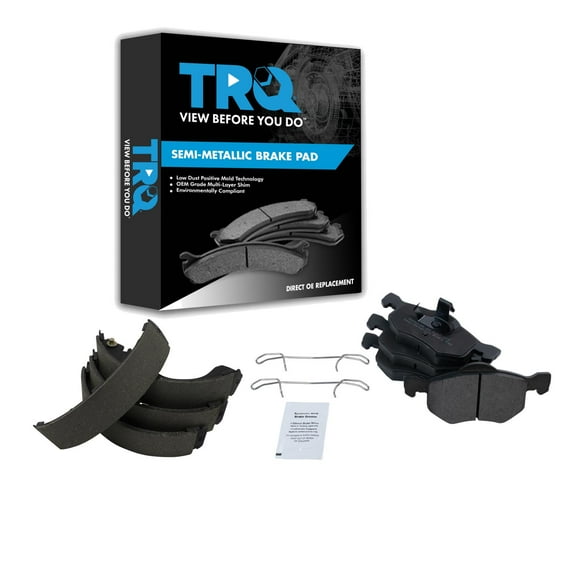 TRQ Direct Fit Brake Pads BFA20449 Fits Select 2001-2007 Ford Escape , 2005-2007 Mercury Mariner , 2001-2006 Mazda Tribute