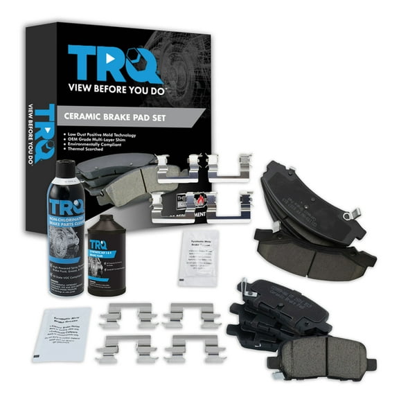 TRQ Direct Fit Brake Pads BFA36312 Fits Select 2011-2013 Chevrolet Impala , 2014-2016 Chevrolet Impala Limited