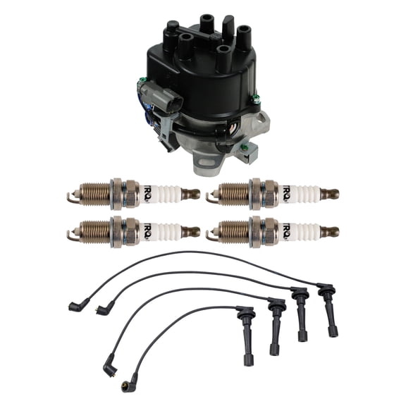 TRQ Distributor Spark Plugs & Wire Set Fits 1992-1995 Acura Integra TKA05765