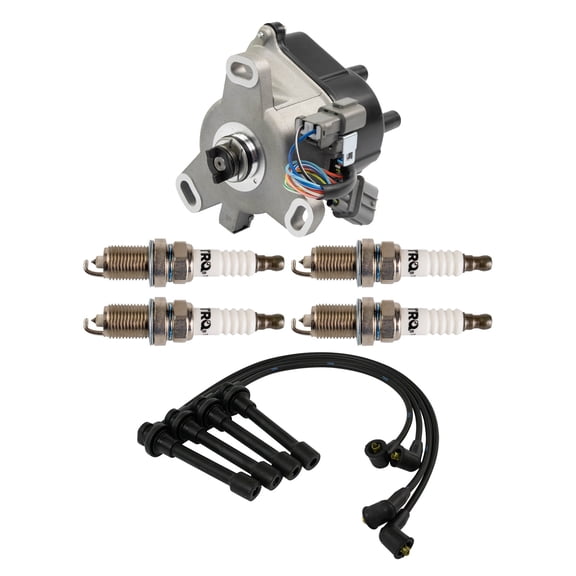 TRQ Distributor Spark Plugs & Wire Set Fits 1992-1995 Honda Civic TKA05758