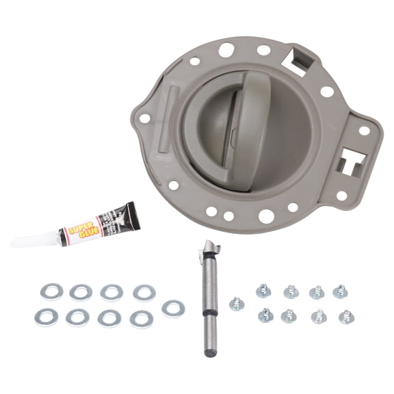 TRQ Door Handle & Bezel Repair Kit Khaki Front or Rear RH for Commander DHA65229
