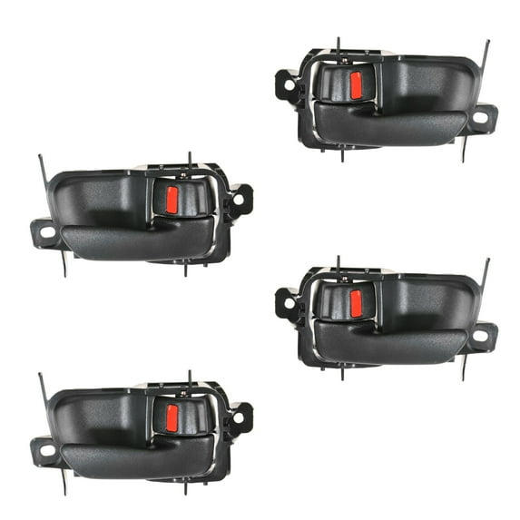 TRQ Door Handle Black Inside Interior Front & Rear Set for 95-99 Toyota Avalon DHA35953