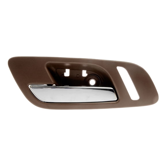 TRQ Door Handle Inside Cashmere & Chrome w/ Heated Seat Front LH for Chevy GMC DHA49537