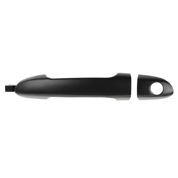 TRQ Door Handle Outside Smooth Black Front Driver Side LH for Spectra Spectra5 DHA49031 Fits select: 2006-2009 KIA SPECTRA, 2005-2008 KIA SPECTRA5
