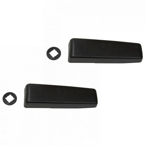 TRQ Door Handles Outside Exterior Textured Black Rear Pair for 07-14 FJ Cruiser DHA36376