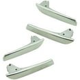 thumbnail image 1 of TRQ Door Pull Handle Pair Chrome Front Rear Interior Repair Kit Set 4pc DHA35350, 1 of 4