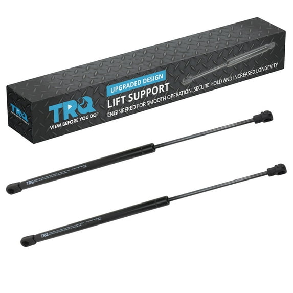 TRQ Driver & Passenger Side Back Glass Lift Support Shock Strut Set Fits 2011-2013 Jeep Grand Cherokee