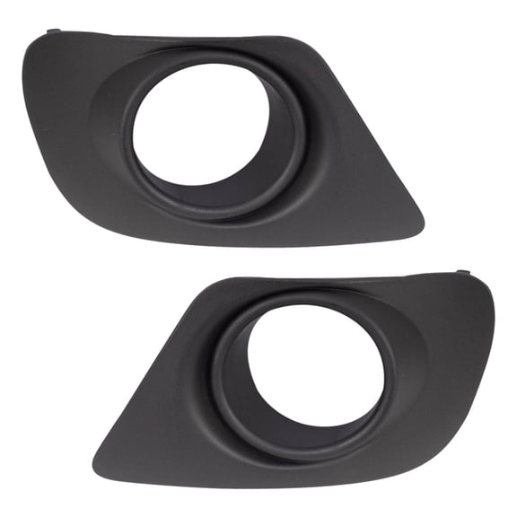 TRQ Driver & Passenger Side Fog Light Bezel Set Fits 2012-2018 Dodge Journey CH1038148 CH1039148