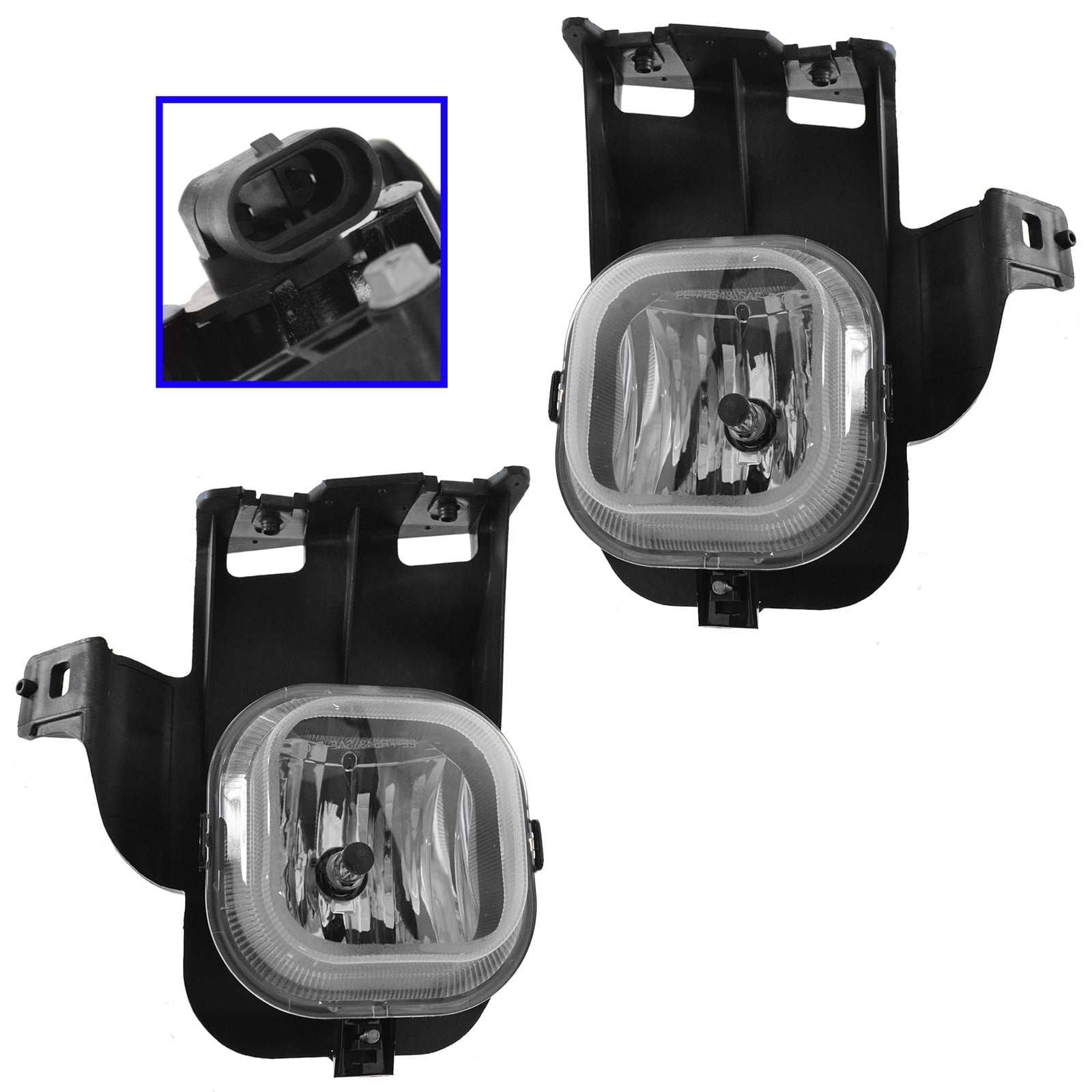 TRQ Driver & Passenger Side Fog Light Set Fits 06-07 Ranger FO2592212 FO2593212