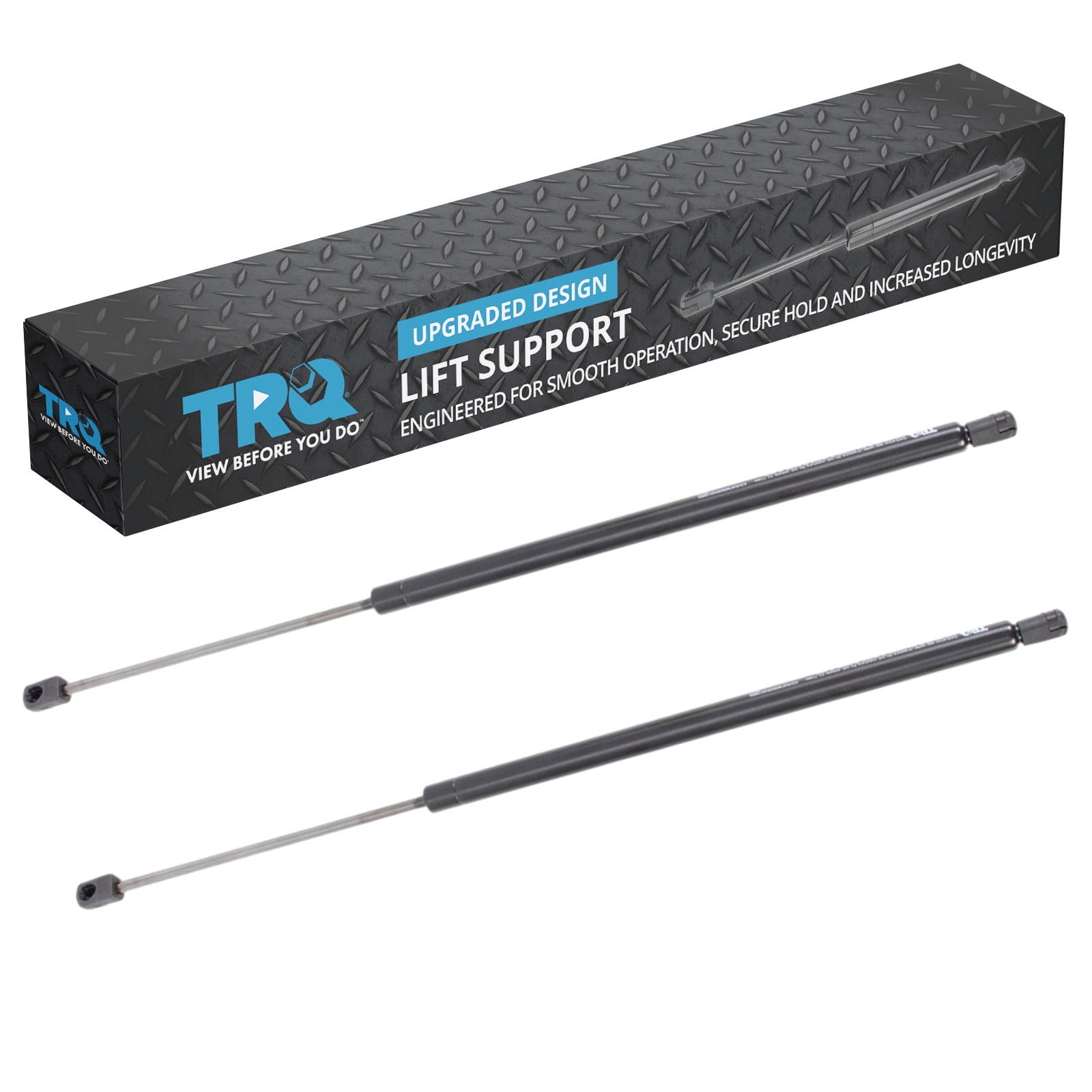 TRQ Driver & Passenger Side Hood Lift Support Shock Strut Set Fits 2010-2017 Chevrolet Equinox