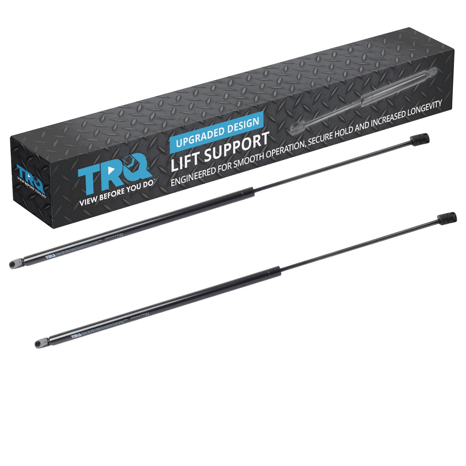 TRQ Driver & Passenger Side Hood Lift Support Shock Strut Set Fits 2016-2018 Lincoln MKX 2019-2021 Nautilus
