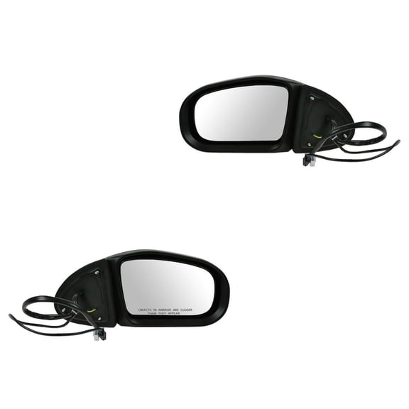 TRQ Driver & Passenger Side Mirror Set with Puddle Light Fits 02-06 CL500 CL55 AMG CL600 05-06 CL65 AMG 06 S350 03-06 S430 S500 S600 S65 AMG SL55 AMG MB1320110 MB1321110
