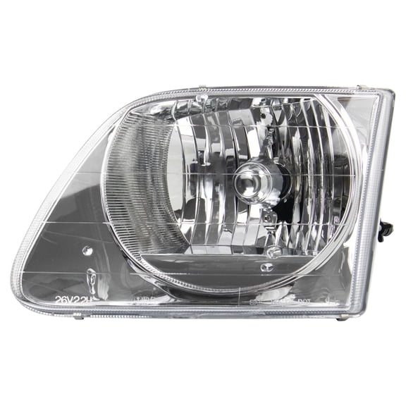 TRQ Driver Side Headlight Assembly Fits 1997-2002 Ford Expedition 1997-2003 F150 2004 F150 Heritage Truck 1997-1999 F250 FO2502182 Lightning Style FO2502182