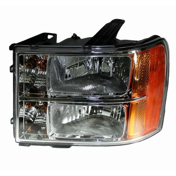 TRQ Driver Side Headlight Assembly Fits 2007-2013 GMC Sierra 1500 2007-2014 Sierra 2500 HD Sierra 3500 HD GM2502283