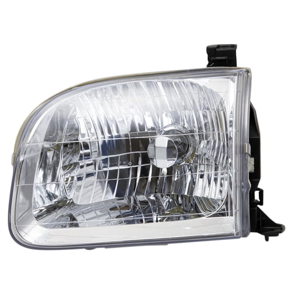 TRQ Driver Side Headlight Assembly H4 Bulb PC Lens Fits 2001-2004 Toyota Sequoia, 2004 Toyota Tundra TO2502144