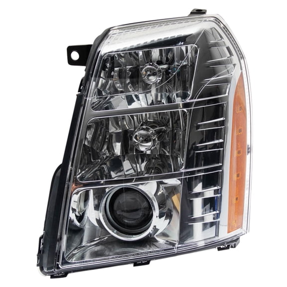 TRQ Driver Side Headlight Assembly HID Bulb Included Fits 2007-2014 Cadillac Escalade, Escalade ESV, 2009-2013 Escalade EXT GM2502291 25897648