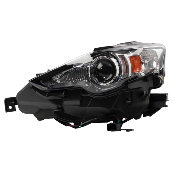 TRQ Driver Side Headlight Assembly HID Fits 2016 Lexus IS200t IS300 2014-2015 IS250 Sedan 2014-2016 IS350 Sedan With High-Intensity Discharge lights With Bulbs LX2502157