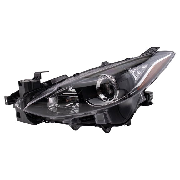 TRQ Driver Side Headlight Assembly Halogen Fits 2014-2016 Mazda 3 MA2502144