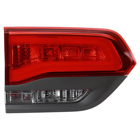 TRQ Driver Side Inner Tail Light Assembly Grey Bezel Set LED Fits 2014-2022 Jeep Grand Cherokee 2022 Grand Cherokee WK CH2802109