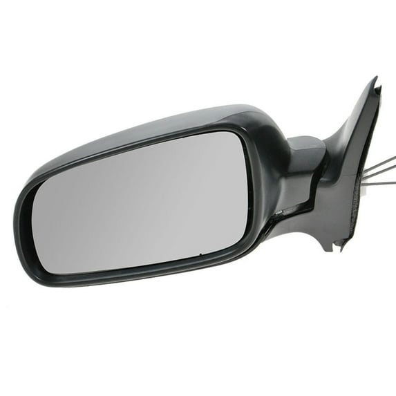 TRQ Driver Side Manual Mirror Paint to Match Smooth Black Fits 1999-2006 Volkswagen Golf 1999-2007 Jetta VW1320110