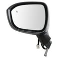 thumbnail image 1 of TRQ Driver Side Mirror Assembly Power Heated Blind Spot Foldaway Textured Black Fits 2023 Nissan Rogue SV Japan Built 1st VIN Digit J, 1 of 5