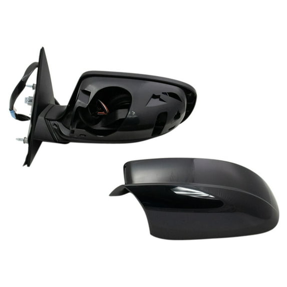 TRQ Driver Side Mirror Heated Blind Spot Indicator Paint to Match Fits 2011-2019 Dodge Charger CH1320452