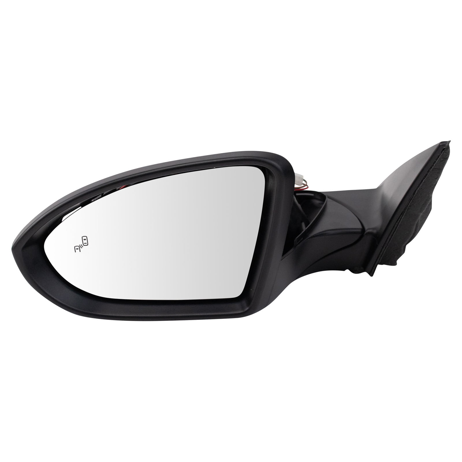 TRQ Driver Side Mirror Power Heated with Blind Spot Indicator Paint to Match Fits 2019-2022 Volkswagen Jetta VW1320182