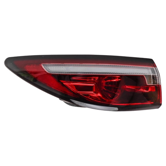 TRQ Driver Side Outer Tail Light Assembly Fits 2018-2021 Mazda 6 Without Signature Light MA2804127