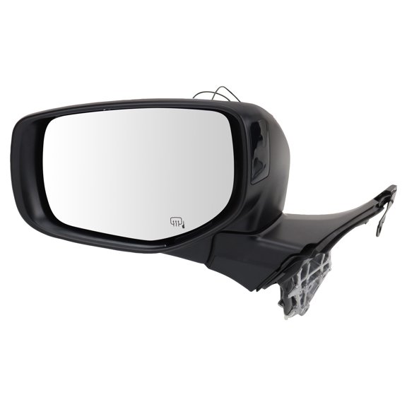 TRQ Driver Side Power Heated Folding Mirror Smooth Chrome Textured Black Fits 2020-2022 Subaru Legacy Outback SU1320188