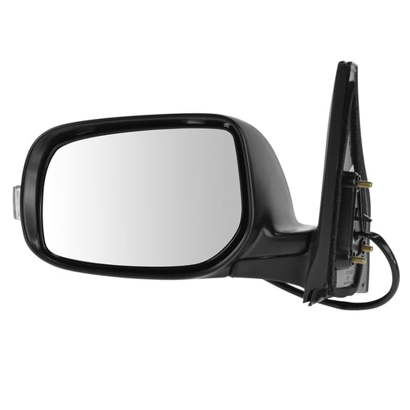 TRQ Driver Side Power Mirror Smooth Black Manual Fold Paint to Match Fits 2008-2015 Scion xB SC1320103