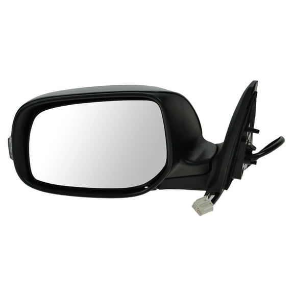TRQ Driver Side Power Mirror Smooth Black Paint to Match Manual Folding Fits 2011-2016 Scion tC SC1320105