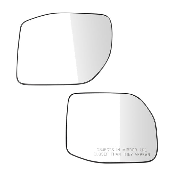 TRQ Driver and Passenger Side Mirror Glass Set Fits 2022 Ford Maverick FO1324210 FO1325210