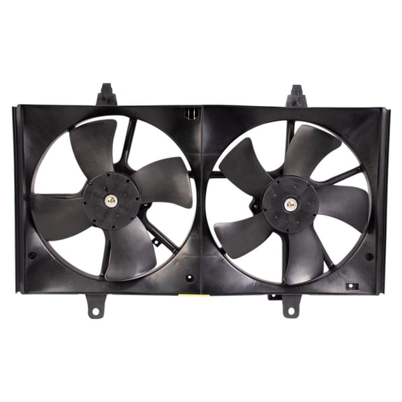 TRQ Dual Condenser Radiator Cooling Fan Assembly for Nissan Altima Maxima New RFA80456