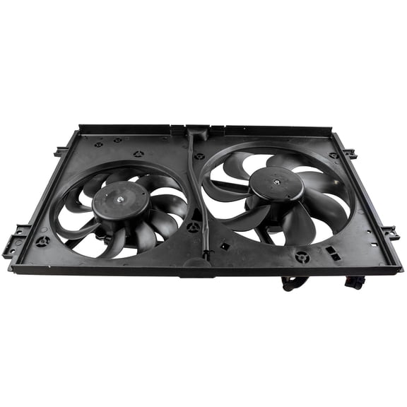 TRQ Dual Radiator Cooling Fans & Motors NEW for Audi VW RFA83386 Fits select: 1999-2005 VOLKSWAGEN JETTA, 2000-2006 AUDI TT