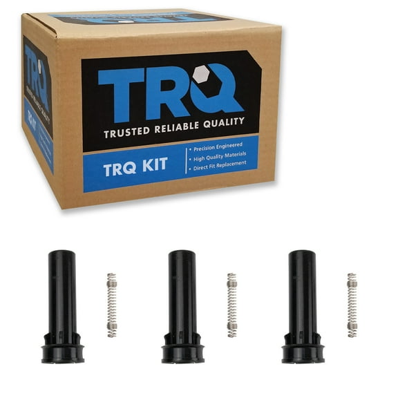 TRQ Engine Ignition Coil Boot Kit Set of 3 for Dodge Jeep Mitsubishi Ram New ICA30422