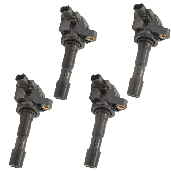 TRQ Engine Ignition Coil w/ Boot Direct Fit Set of 4 for Honda CR-Z Fit 1.5L ICA87329