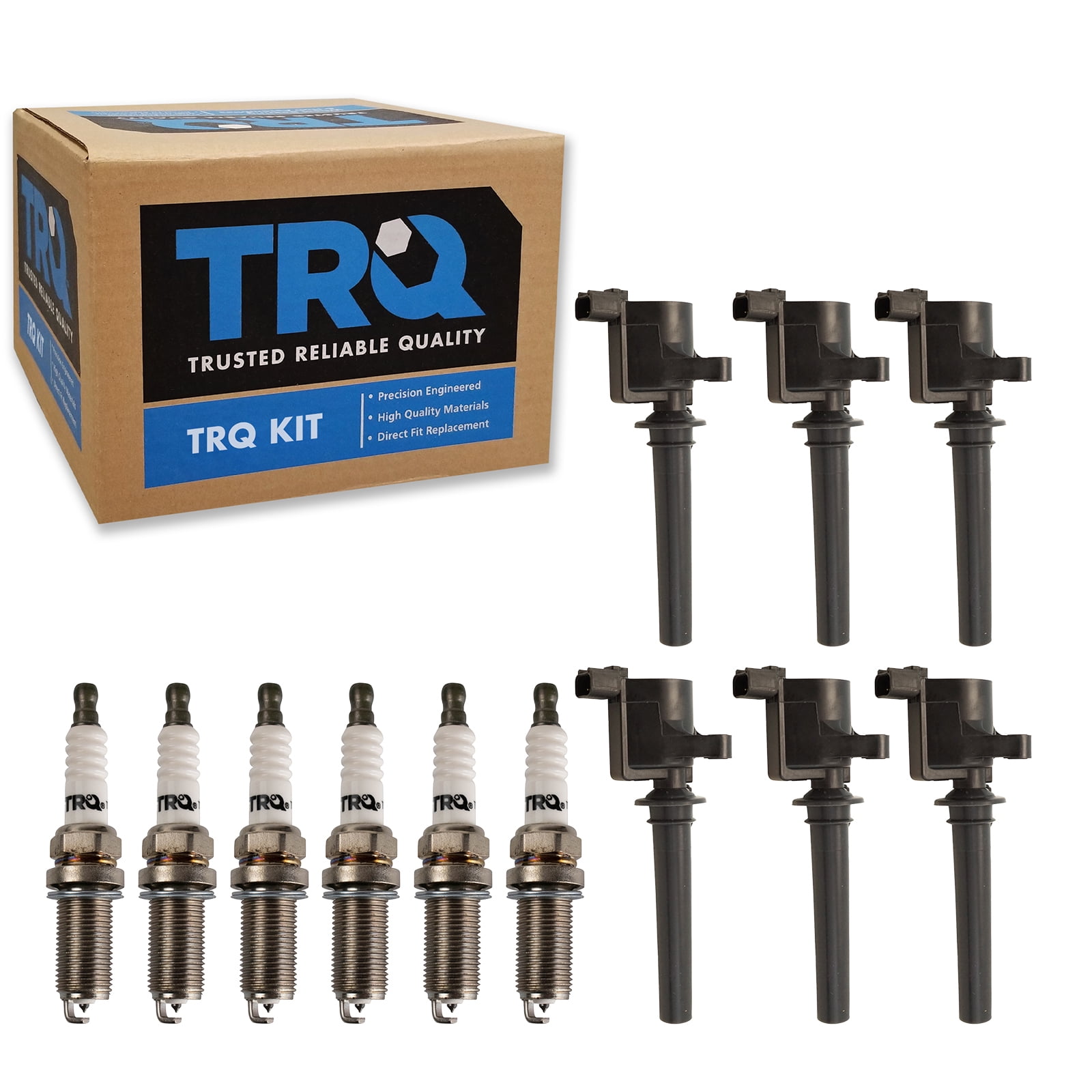TRQ Engine Iridium Spark Plug & Ignition Coil Kit for Ford Mazda Mercury V6 3.0L ICA71942 Fits select: 2001-2008 FORD ESCAPE, 2005-2007 FORD FIVE HUNDRED