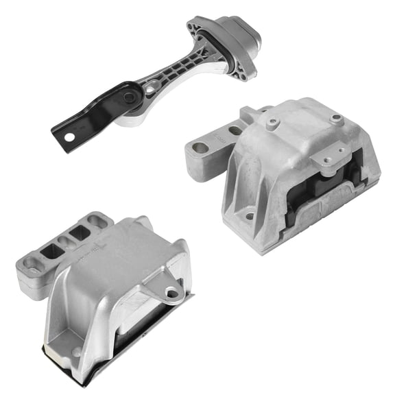 TRQ Engine & Transmission Mount Kit Set Fits 3 Fits 2000-05 VW Jetta L4 2.0L 00-03 Jetta L4 1.9L 90HP 99-06 Golf L4 2.0L 99-01 Beetle 03-04 Beetle GLS Hatchback L4 2.0L 99-03 Golf L4 1.9L